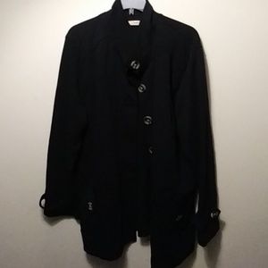 Black lightweight swing jacket